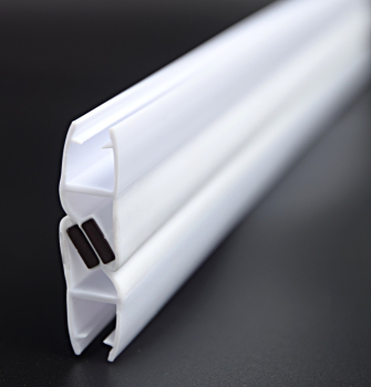 PVH04-914WM8 Магнитный уплотнительный профиль 90° скошенный для стекла 8 мм, 2500мм, premium