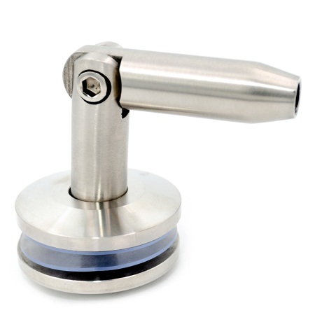 CG-03 Крепление козырька, тяга-стекло, Хром Матовый