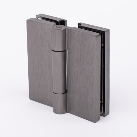 Петля стекло-стекло с  крышками, графит матовый, латунь H7903-GFM/brass Петля стекло-стекло с  крышками, графит матовый, латунь H7903-GFM/brass