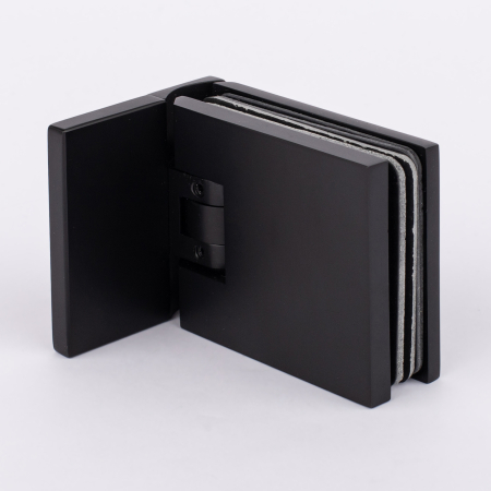 Петля стена-стекло с крышкой 90°,черный матовый, латунь H12-BLK/brass Петля стена-стекло с крышкой 90°,черный матовый, латунь H12-BLK/brass