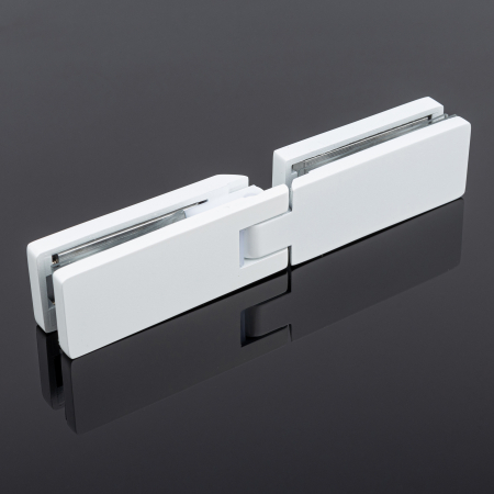 P03-105WM/sus304 Петля стекло-стекло 180°, белый матовый, sus304 P03-105WM/sus304 Петля стекло-стекло 180°, белый матовый, sus304