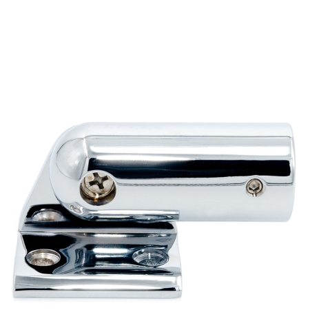 CK-412D19-PC Коннектор труба-стена регулируемый, D19мм, Хром глянцевый