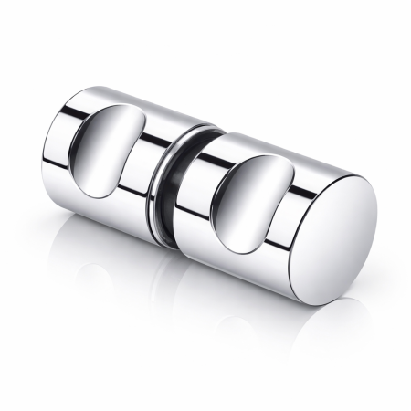 Ручка-кноб круглая, хром, нержавеющая сталь