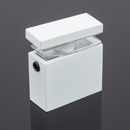 S02-505WM/sus304 Соединитель труба-стекло 30х10, белый матовый, sus304