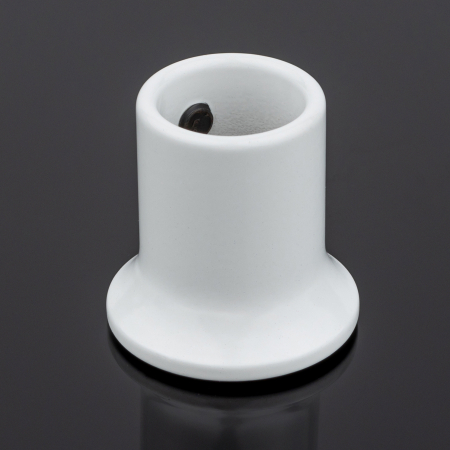 S02-506WM/brass Соединитель труба-стена ф19, белый матовый, латунь