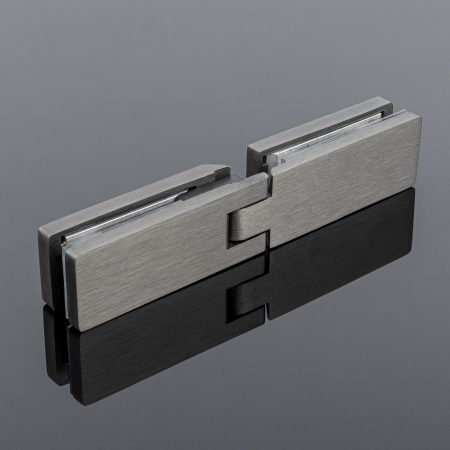 P03-105GRF/sus304 Петля стекло-стекло 180°, графит матовый, sus304 P03-105GRF/sus304 Петля стекло-стекло 180°, графит матовый, sus304