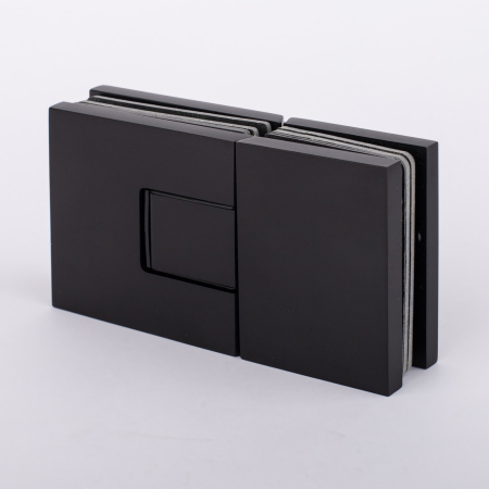 Петля стекло-стекло с  крышками, черный матовый, латунь H5403-BLK/brass Петля стекло-стекло с  крышками, черный матовый, латунь H5403-BLK/brass