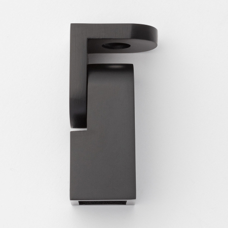 Регулируемый держатель штанги 15х15 к стене матовый черный S10-15R03BL