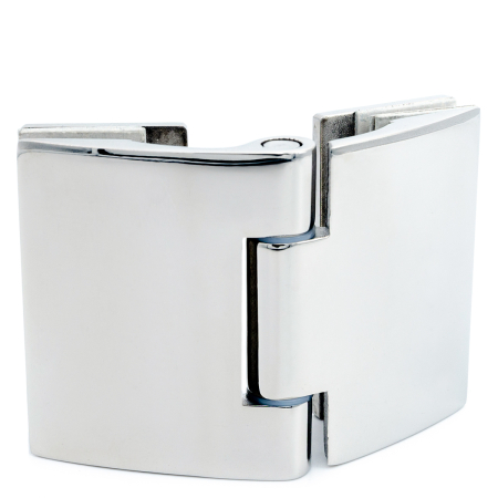 CL-905-PC Петля латунная стекло-стекло без фиксации, Хром глянцевый