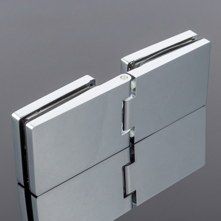 P03-100CR/brass Петля стекло-стекло с защелкивающимися крышками, хром, латунь P03-100CR/brass Петля стекло-стекло с защелкивающимися крышками, хром, латунь