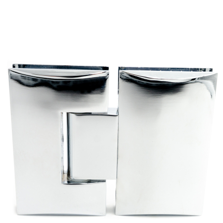 CL-504Z-PC Петля крепление стекло-стекло 180°, Хром глянцевый