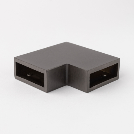 S02-504GFM/sus304 Соединитель трубы 30х10 угловой 90°, графит матовый, sus304