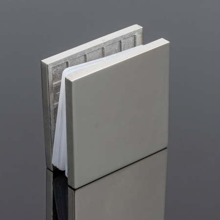 K02-202CR/sus304 Коннектор стена-стекло 90˚, хром, sus304