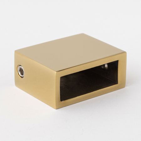 Соединитель труба стена-стекло 30*10 золото глянцевое S10-3001GD