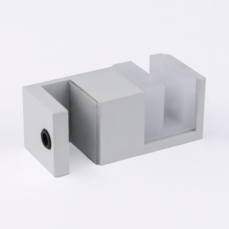 N02-402WM/sus304 Нижняя направляющая двойная, белый матовый,sus304
