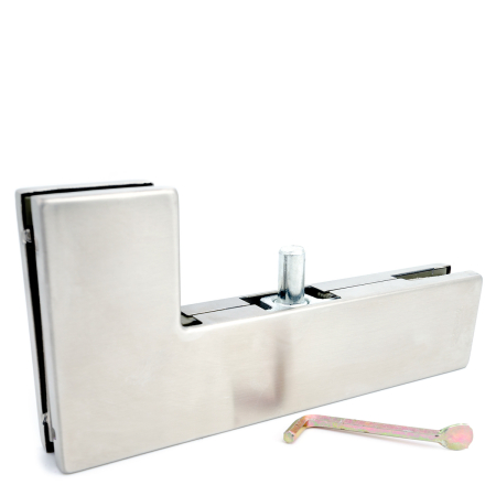 CA-040-MC Фитинг угловой соединительный с осью, Хром Матовый