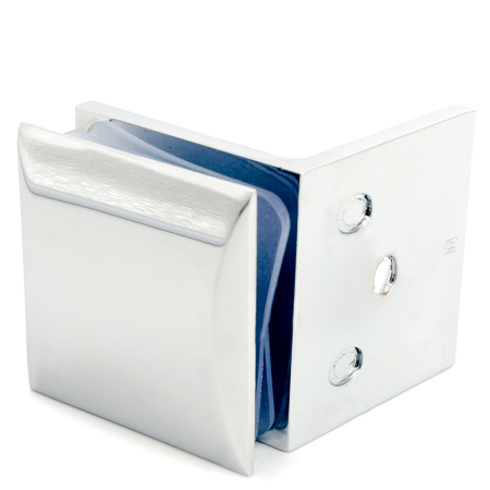 CP-303S-PC Коннектор стекло-стена 90°, Хром глянцевый