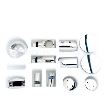 AK-006-PC Комплект фурнитуры для раздвижной системы, SUS304, Хром глянцевый