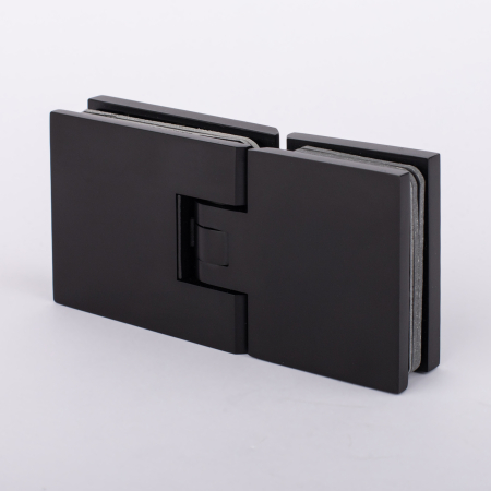 Петля стекло-стекло с  крышками, черный матовый, латунь H1203-BLK/brass Петля стекло-стекло с  крышками, черный матовый, латунь H1203-BLK/brass
