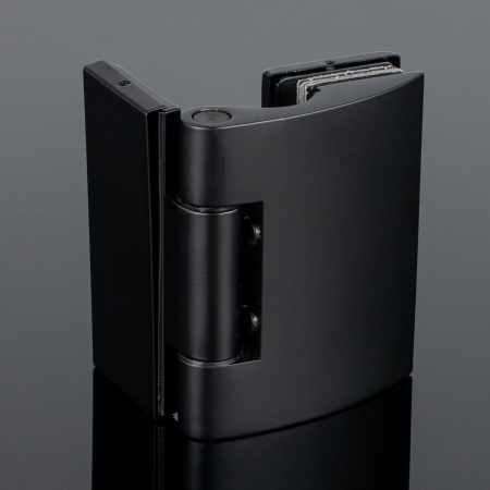 P03-103BLK/brass Петля стена-стекло 90°, черный матовый, латунь P03-103BLK/brass Петля стена-стекло 90°, черный матовый, латунь