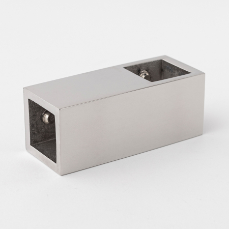 T-образное крепление штанги 15х15 Хром глянцевый S10-1503PC