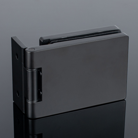 P03-101BLK/brass Петля стена-стекло с защелкивающейся крышкой 90°, черный матовый, латунь P03-101BLK/brass Петля стена-стекло с защелкивающейся крышкой 90°, черный матовый, латунь