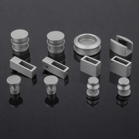 комплект раздвижной системы для стеклянных душевых кабин матовый хром RS10-3001MC