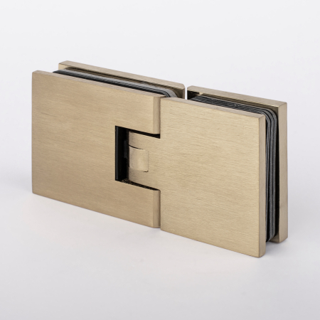 Петля стекло-стекло с  крышками, брашированное золото, латунь H1203-BGD/brass Петля стекло-стекло с  крышками, брашированное золото, латунь H1203-BGD/brass