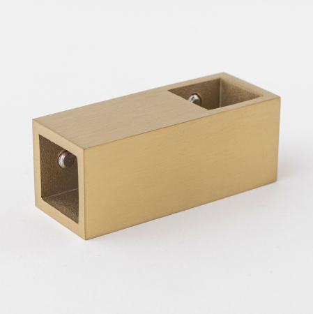 T-образное крепление штанги 15х15 Брашированное золото S10-1503GDB