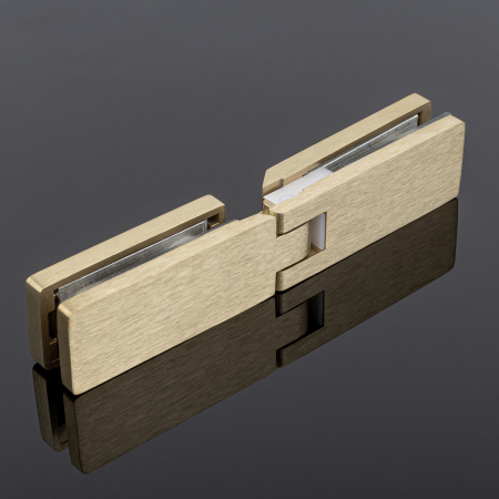 P03-105BGM/sus304 Петля стекло-стекло 180°, брашированное золото, sus304 P03-105BGM/sus304 Петля стекло-стекло 180°, брашированное золото, sus304