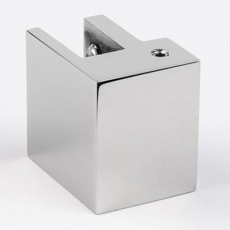 D02-503СR/sus304 Держатель труба-стекло 30х10 торцевой, хром, sus304