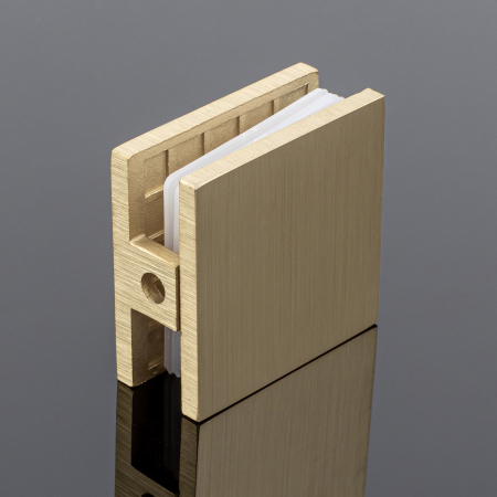 K02-202BGD/sus304 Коннектор стена-стекло 90˚, брашированное золото, sus304