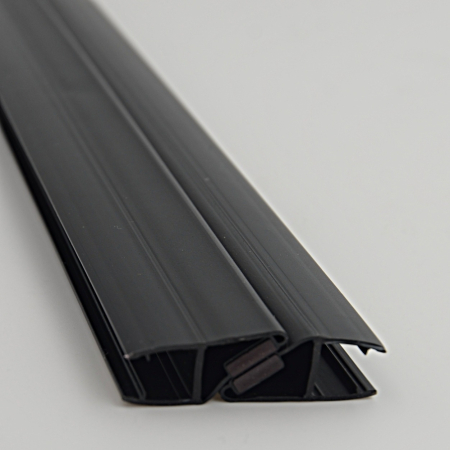 Уплотнительный ПВХ профиль для стекла 6мм PVC14-ML622BL