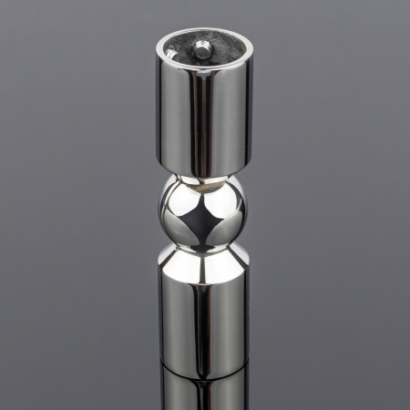 S02-511CR/sus304 Соединитель трубы ф19 90°-180°, хром, sus304