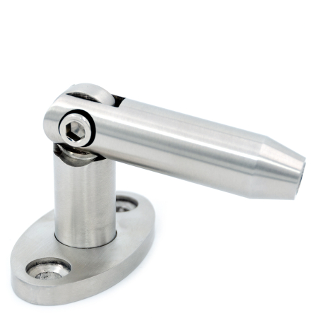 CG-02 Крепление козырька тяга-стена, Хром Матовый