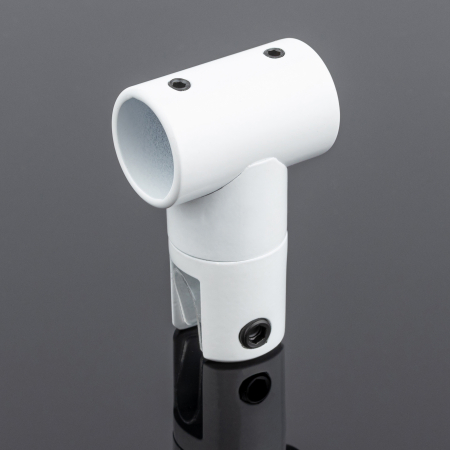 D02-512WM/sus304 Соединитель трубы ф19 180°, белый матовый, sus304