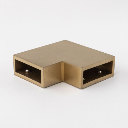 S02-504BGD/sus304 Соединитель трубы 30х10 угловой 90°, брашированное золото, sus304