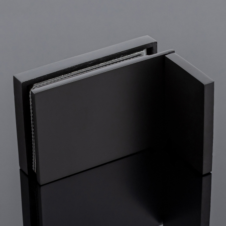 K02-203BLK/sus304 Коннектор стекло-стена, черный матовый, sus304