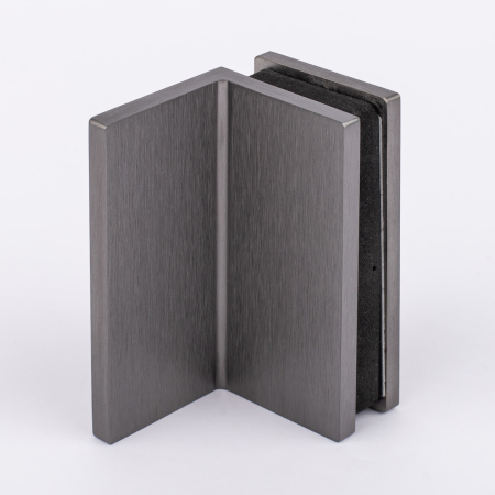 Коннекторстена-стекло с  крышкой 90°, графит матовый, латунь H4650-GFM/brass