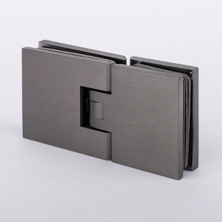 Петля стекло-стекло с  крышками, графит матовый, латунь H1203-GFM/brass Петля стекло-стекло с  крышками, графит матовый, латунь H1203-GFM/brass