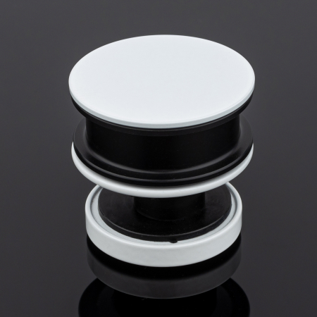 R02-401WM/SUS304 Ролик с креплением к стеклу, белый матовый, SUS304