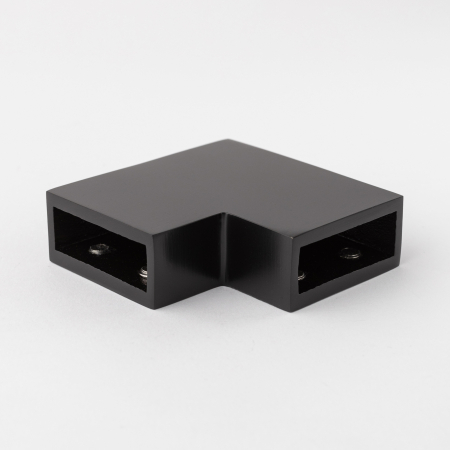 S02-504BLK/sus304 Соединитель трубы 30х10 угловой 90°, черный матовый, sus304