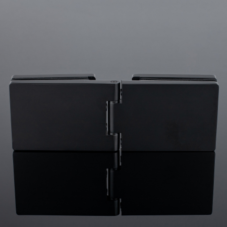 P03-100BLK/brass Петля стекло-стекло с защелкивающимися крышками, черный матовый, латунь P03-100BLK/brass Петля стекло-стекло с защелкивающимися крышками, черный матовый, латунь