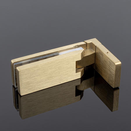 P03-106BGD/sus304 Петля стена-стекло, открывание 90˚, брашированное золото, sus304 P03-106BGD/sus304 Петля стена-стекло, открывание 90˚, брашированное золото, sus304