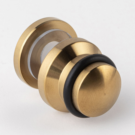 Фиксатор стекла к штанге 30х10 нижний Брашированное золото S10-F3001GDB