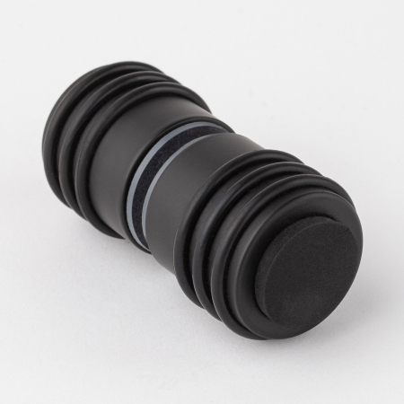 Кноб с резиновым торцом матовый черный R10-K03BL Кноб с резиновым торцом матовый черный R10-K03BL