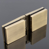P03-100BRZ/brass Петля стекло-стекло с защелкивающимися крышками, бронза, латунь