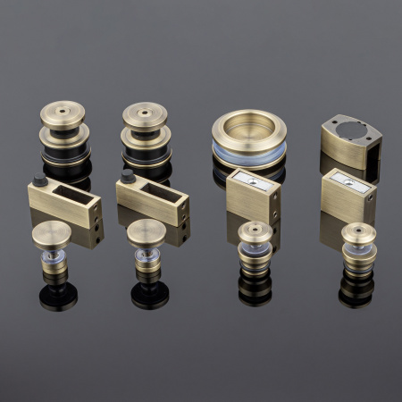 RS02-400BRZ/SUS304 Комплект раздвижной системы для стеклянных душевых кабин, бронза, SUS304