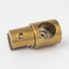 D02-508BGM/brass Держатель стекла ф19, брашированное золото, латунь