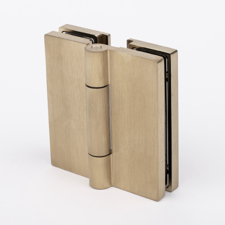 Петля стекло-стекло с  крышками, брашированное золото, латунь H7903-BGD/brass Петля стекло-стекло с  крышками, брашированное золото, латунь H7903-BGD/brass
